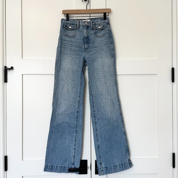 RE/DONE 70sβ Wide-Leg Jeans β Size 26 β Excellent Condition - Picture 5 of 14